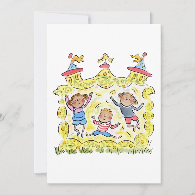 Bouncy Castle Invitation (Front)