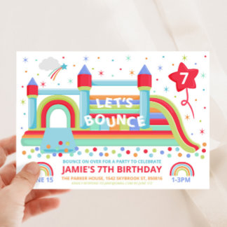 Bouncy Castle Party Invitation