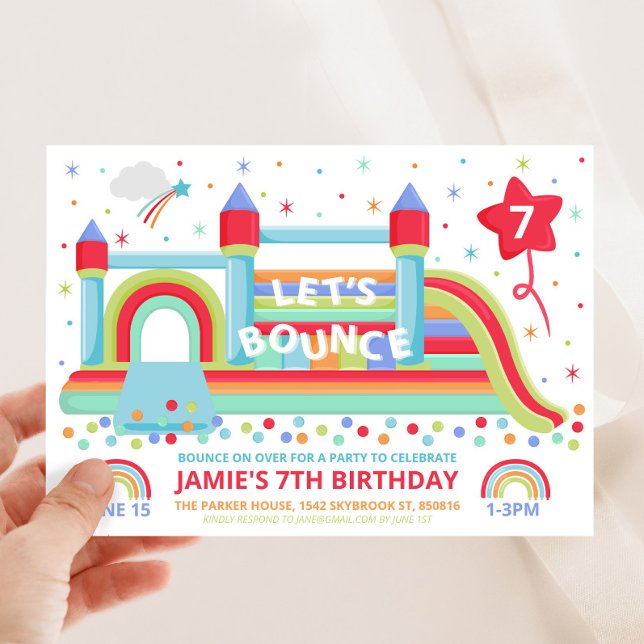 Bouncy Castle Party Invitation (Creator Uploaded)