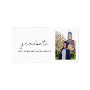 Bouncy Script Graduation  Label