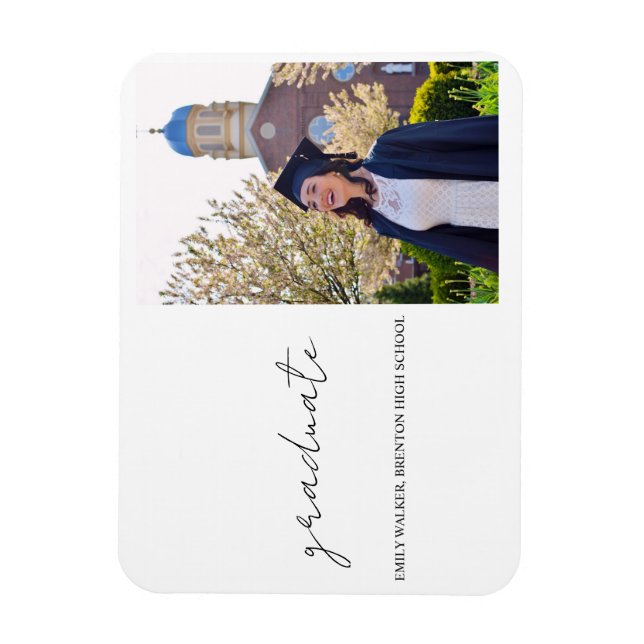 Bouncy Script Graduation  Magnet (Vertical)