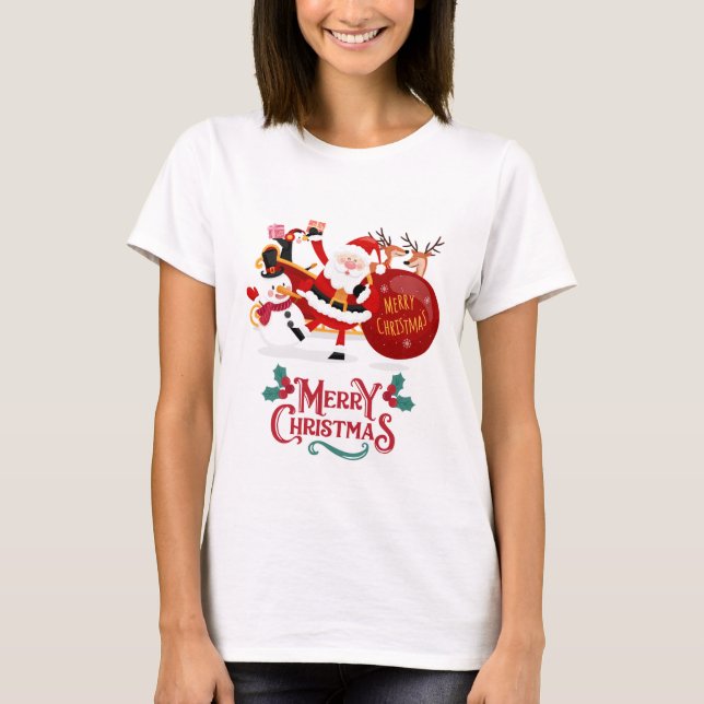 Bouncy Toonz Customised Christmas Tshirt (Front)