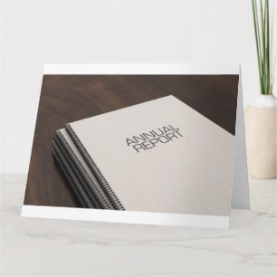 Bound Annual Report Booklet Pile Card