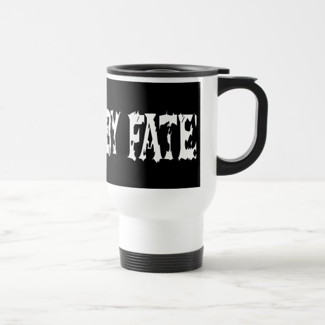 BOUND BY FATE White Travel Mug (Right)