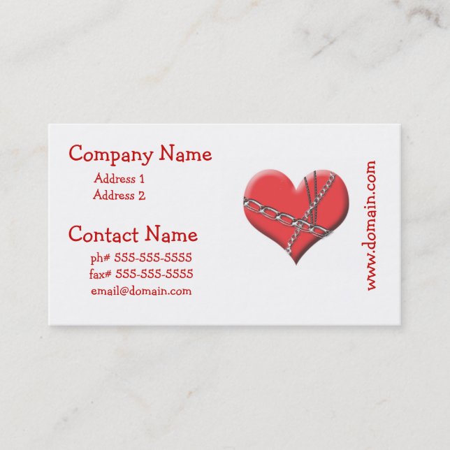 Bound by Love Business Cards (Front)