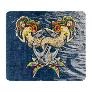Bound Mermaids - Nautical Design for Ocean Lovers Cutting Board