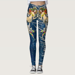 Bound Mermaids - Nautical Design for Ocean Lovers Leggings