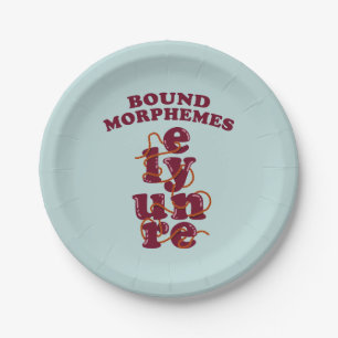Bound Morphemes Phonics Teaching English Paper Plate