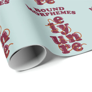 Bound Morphemes Phonics Teaching English Wrapping Paper