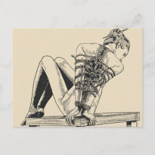 Bound to be Perfection - shibari ropes Postcard