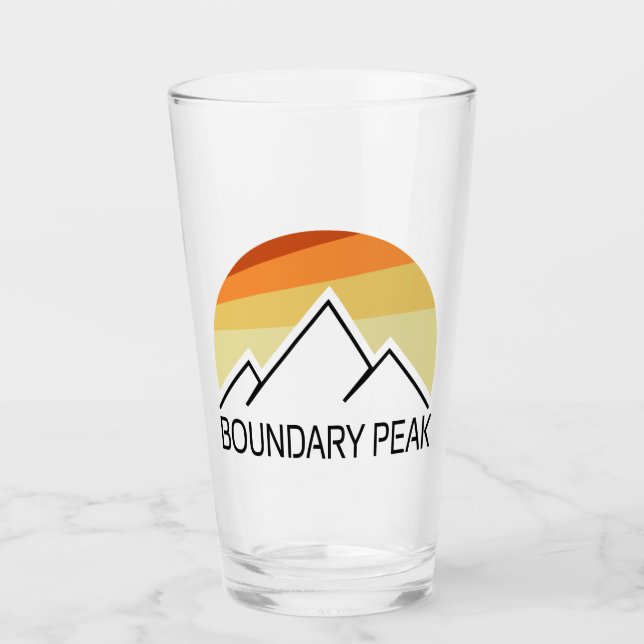 Boundary Peak Nevada Retro Glass (Front)