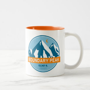 Boundary Peak Nevada Stars Moon Two-Tone Coffee Mug