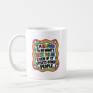 Boundary Setting Mental Health Affirmation Self Coffee Mug