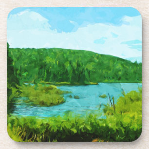 Boundary Waters Canoe Area Minnesota Abstract Coaster