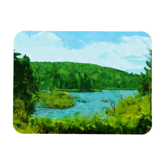 Boundary Waters Canoe Area Minnesota Abstract Magnet (Horizontal)