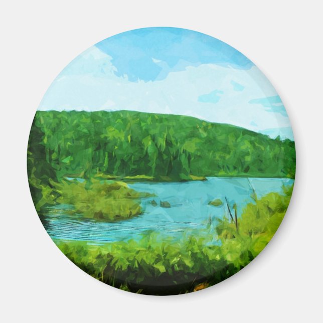 Boundary Waters Canoe Area Minnesota Abstract Magnet (Front)