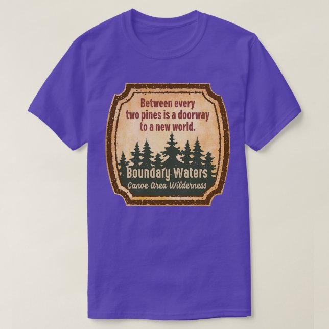 Boundary Waters Canoe Area Wilderness s UUU  T-Shirt (Design Front)