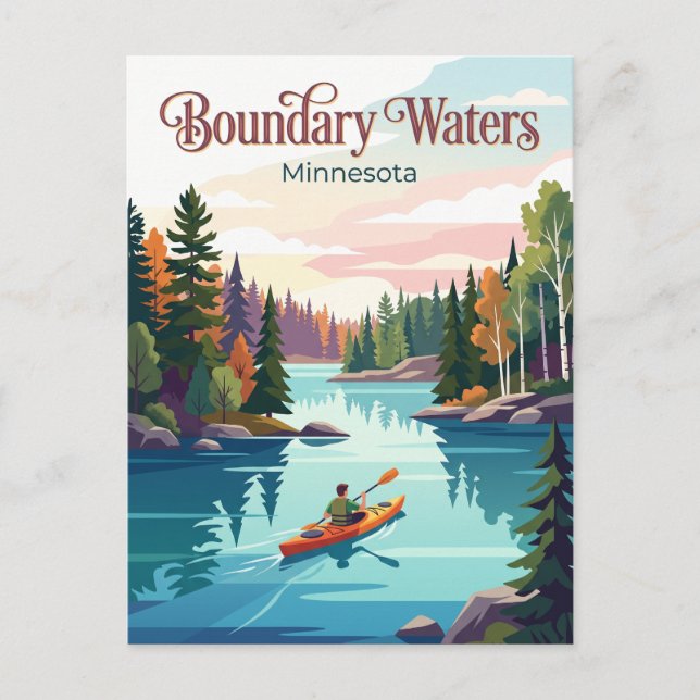 Boundary Waters Canoe Area Wilderness USA Postcard (Front)
