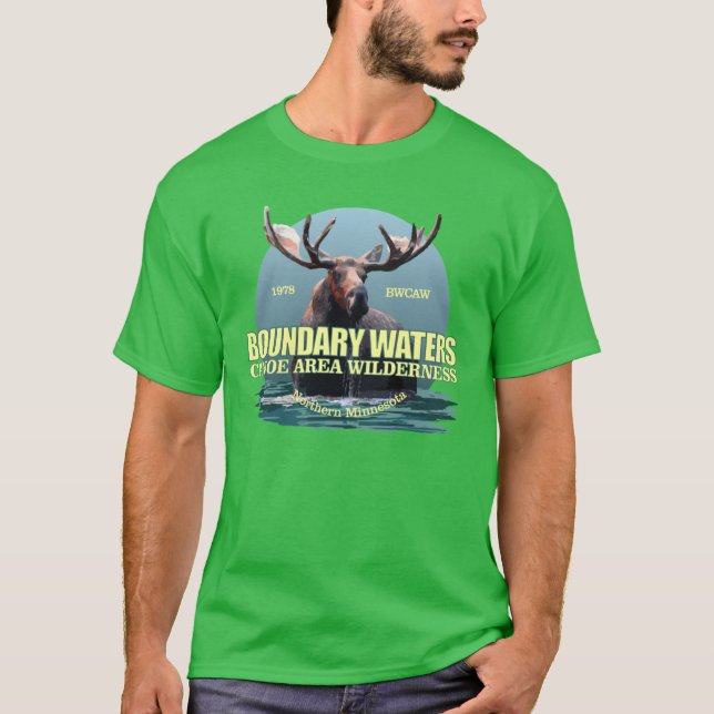 Boundary Waters CAW moose T-Shirt (Front)