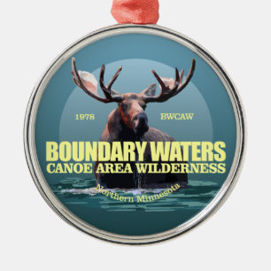 Boundary Waters CAW (Moose) WT Metal Tree Decoration