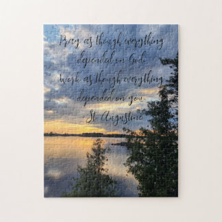 Boundary Waters Sunset Jigsaw Puzzle