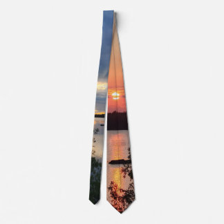 Boundary Waters Sunset  Tie