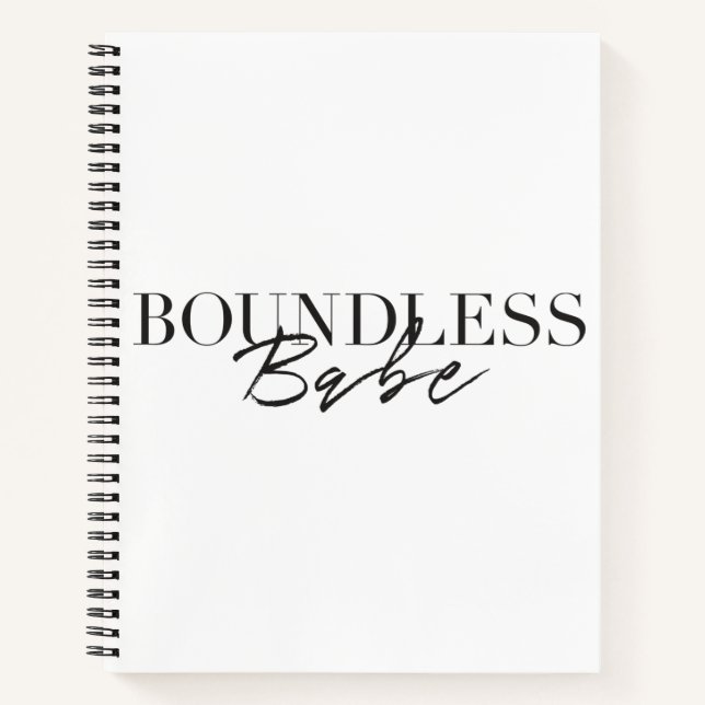 Boundless Babe notebook (Front)