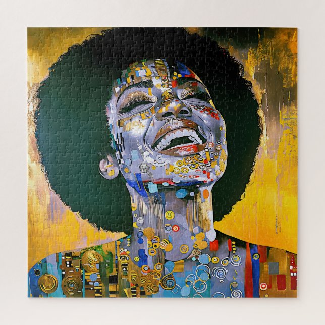 "Boundless Beauty in Gold"    Jigsaw Puzzle (Vertical)