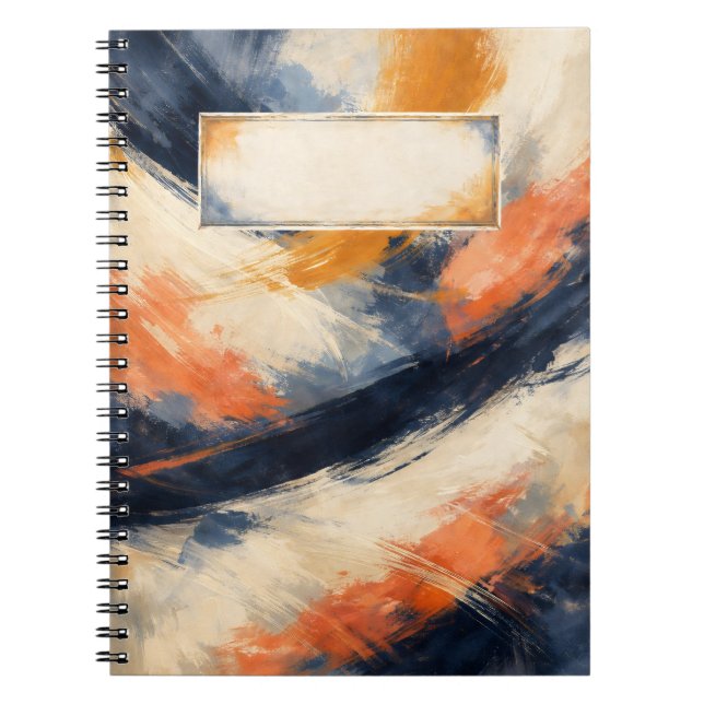 Boundless Motion — Customisable Notebook (Front)