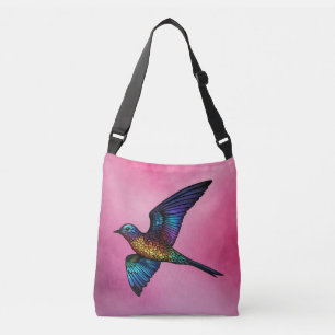 Boundless Wanderer: Multicoloured Swift Bird Crossbody Bag