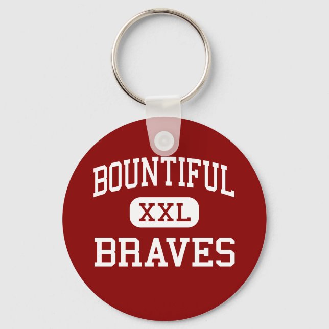 Bountiful - Braves - High School - Bountiful Utah Key Ring (Front)