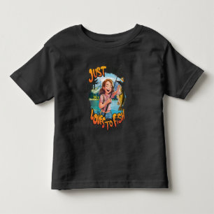 Bountiful Catch: Young Girl With Fish and Fishing  Toddler T-Shirt