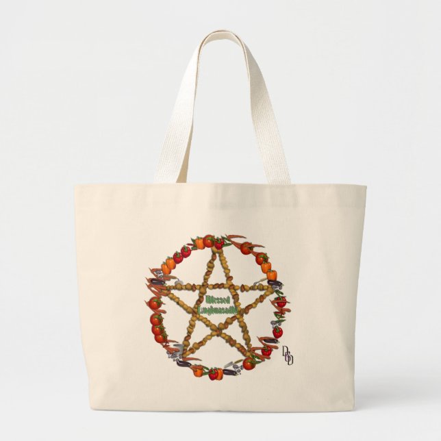 Bountiful Harvest Large Tote Bag (Front)