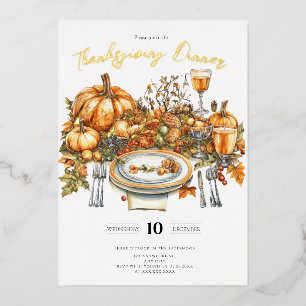 Bountiful Table Thanksgiving Dinner Pumpkin