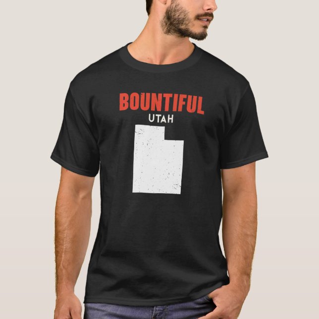 Bountiful Utah USA State America Travel Utahan T-Shirt (Front)