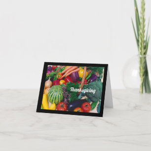 Bountiful wishes for Thanksgiving Greeting Card