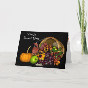 Bounty Harvest Thanksgiving Holiday Card