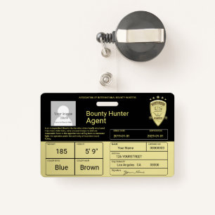 Bounty Hunter Agent ID Badge