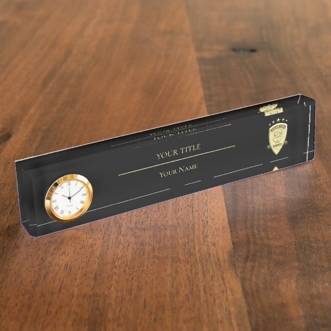 Bounty Hunter Agent Nameplate (Side)