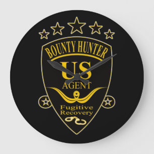 Bounty Hunter Agent Wall Clock