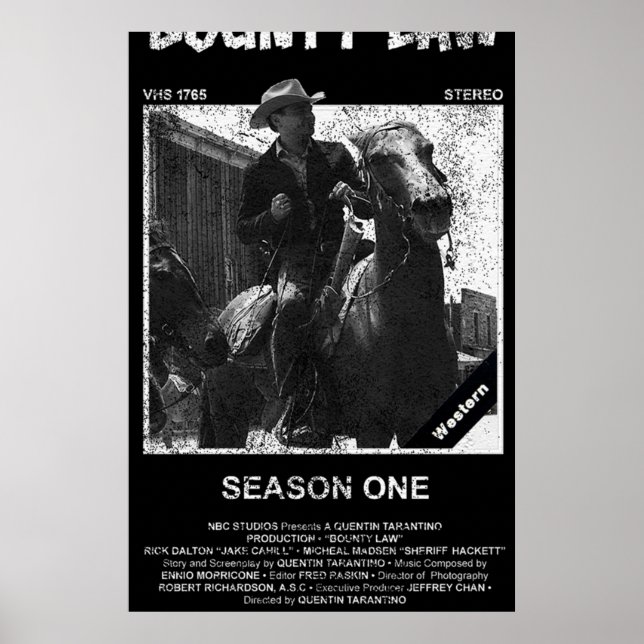 Bounty Law VHS Poster (Front)