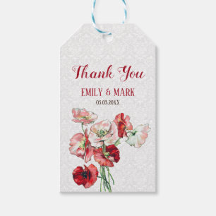 Bouquet And Damask Gift Tags