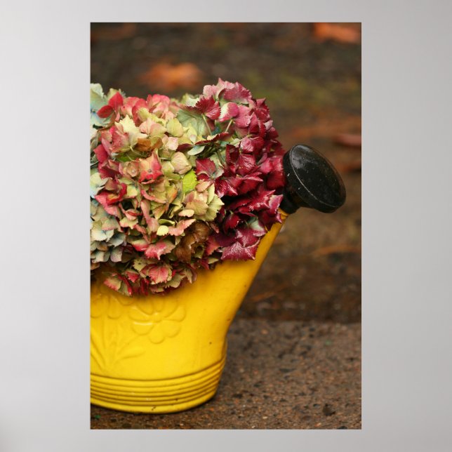 Bouquet and watering can Poster (Front)