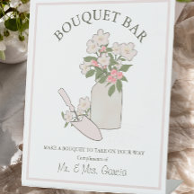 Bouquet Bar Build Your Own Flowers Wedding