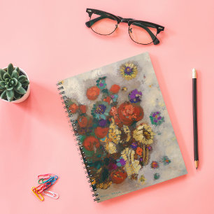 Bouquet de Fleurs Odilon Redon Notebook