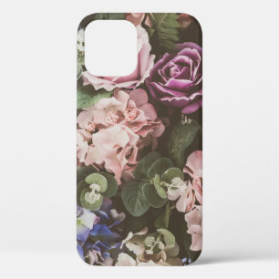 Bouquet flower, vintage filter, beautiful backgrou iPhone 12 case
