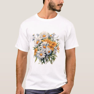 Bouquet flowers Concept Artistic Design T-Shirt
