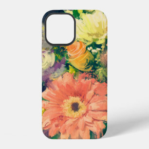 bouquet flowers in oil painting style, illustratio iPhone 12 case