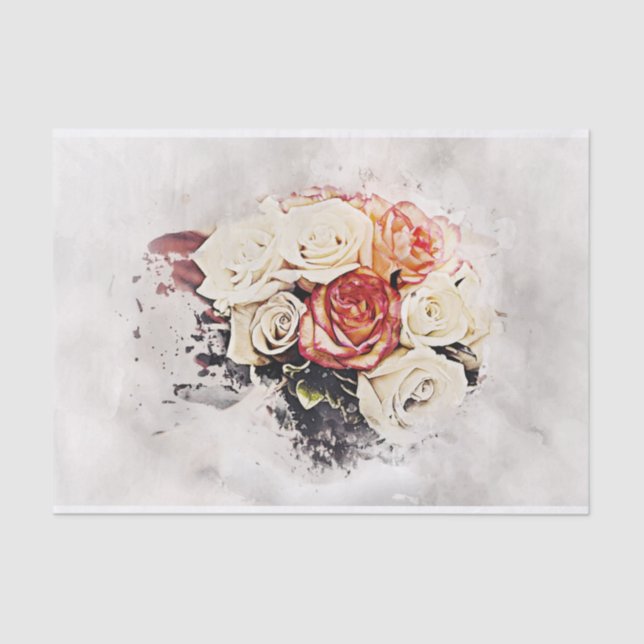 bouquet flowers tissue paper (Front)