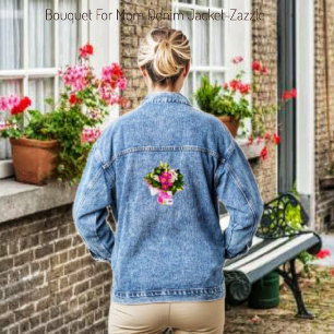 Bouquet For Mum Denim Jacket